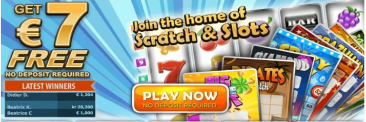 ScratchMania Casino: €/$ 7 Free No Deposit Bonus – Exclusive Bonus