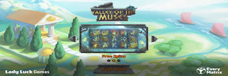 Wilderino Casino: Free Spins no deposit for New Players on “Valley of the Muses” slot