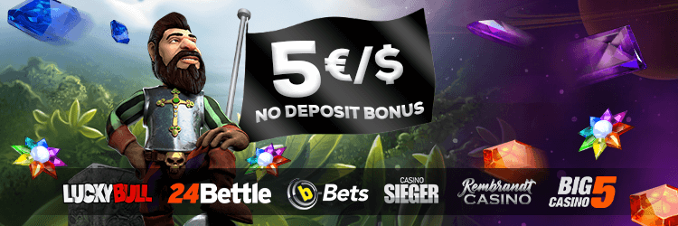 €/$5 No Deposit Bonus