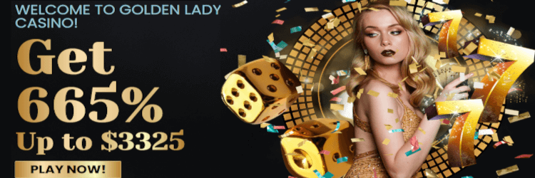 Golden Lady Casino: 30$ Free no deposit bonus + Welcome Bonus