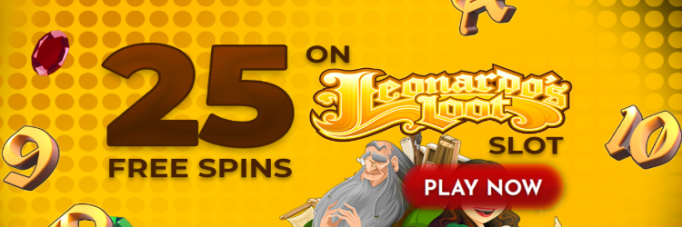 Davinci’s Gold Casino: 25 Free spins no deposit (Leonardo’s Loot)
