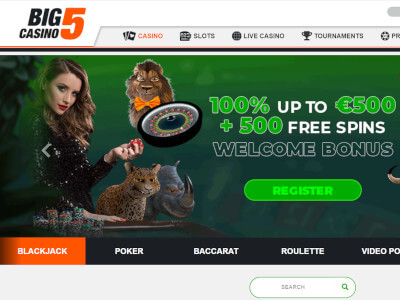 Big5Casino: €5 No Deposit Bonus