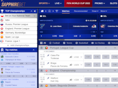 Sapphirebet casino bonus