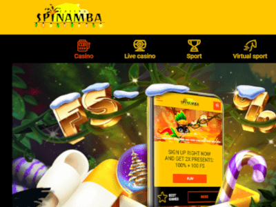 Spinamba Casino: 50 Free Spins no deposit