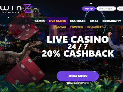 Winzz Casino bonus